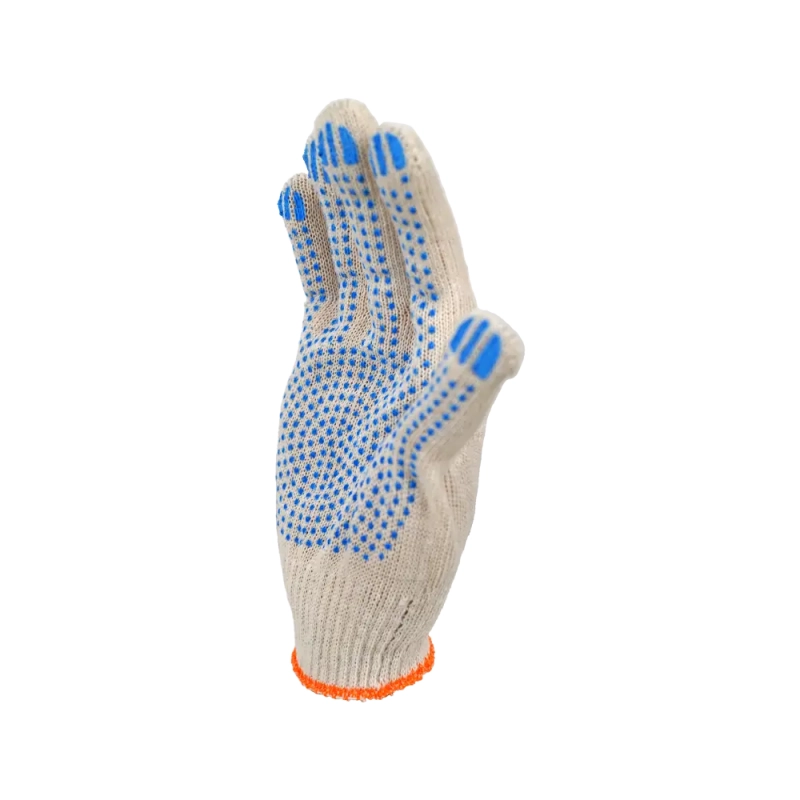 Перчатки х/б с ПВХ, 32гр, 10 класс, точка белые Перчатки х/б с ПВХ, 32гр, 10 класс, точка белые