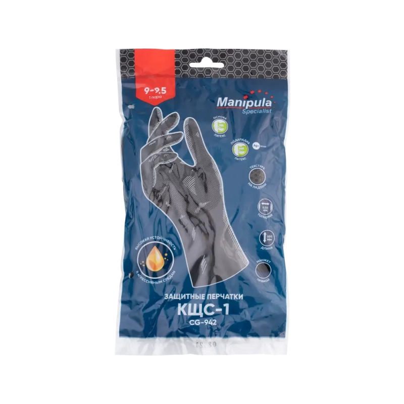 Перчатки латексные Manipula КЩС-1 CG-942 (L-U-03), арт.1306 р.7 Перчатки латексные Manipula КЩС-1 CG-942 (L-U-03), арт.1306 р.7