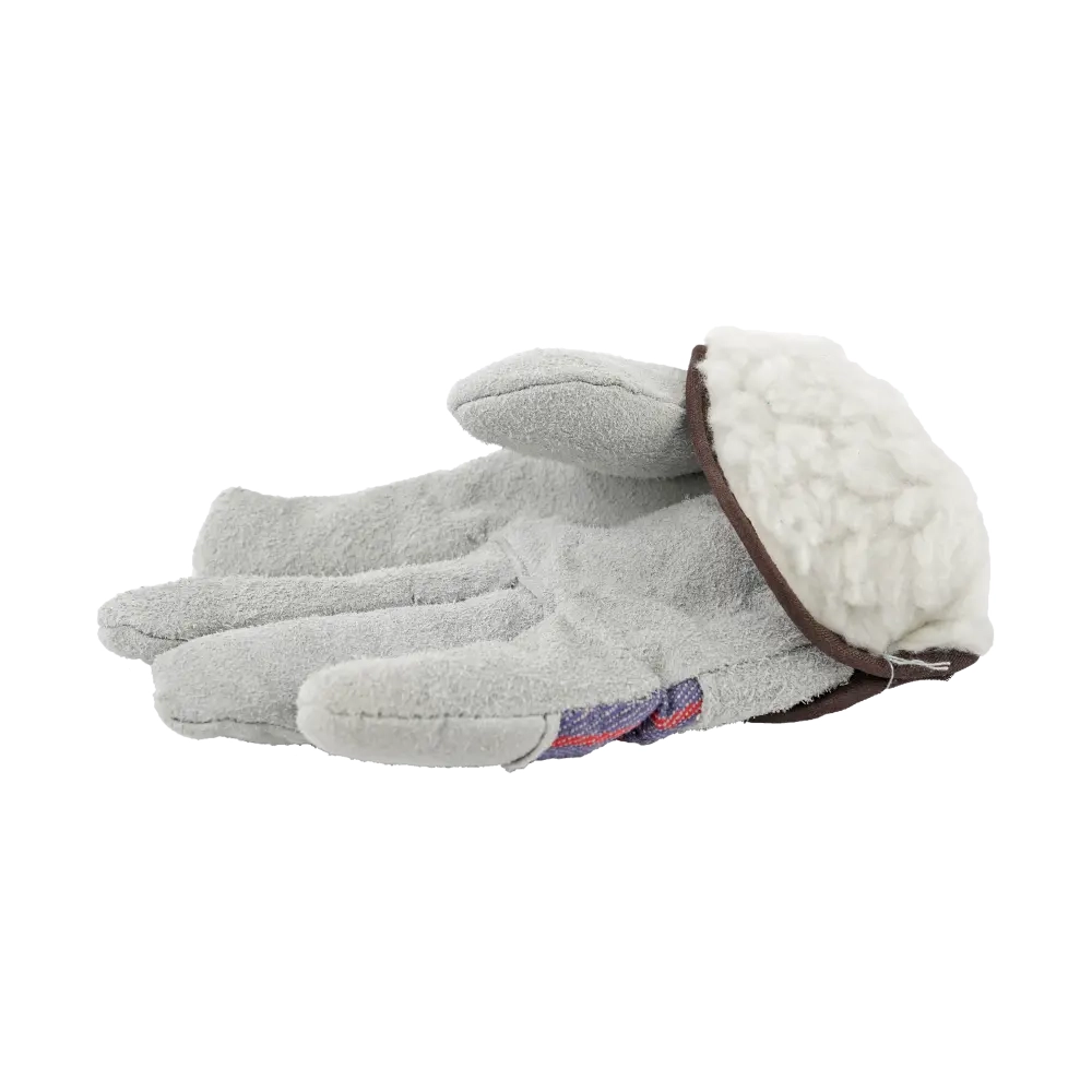 Перчатки спилковые комбинированные утеплённые Ангара 0115 Перчатки спилковые комбинированные утеплённые Ангара 0115