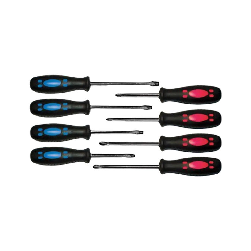 Набор отверток Курс  Набор отверток Курс "Стандарт", CrV сталь, прорезиненные ручки, 56020