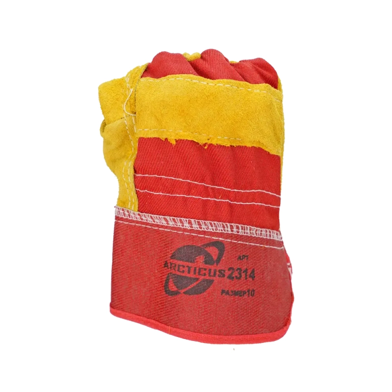 Перчатки спилковые комбинированные Ангара, 0115 Перчатки спилковые комбинированные Ангара, 0115