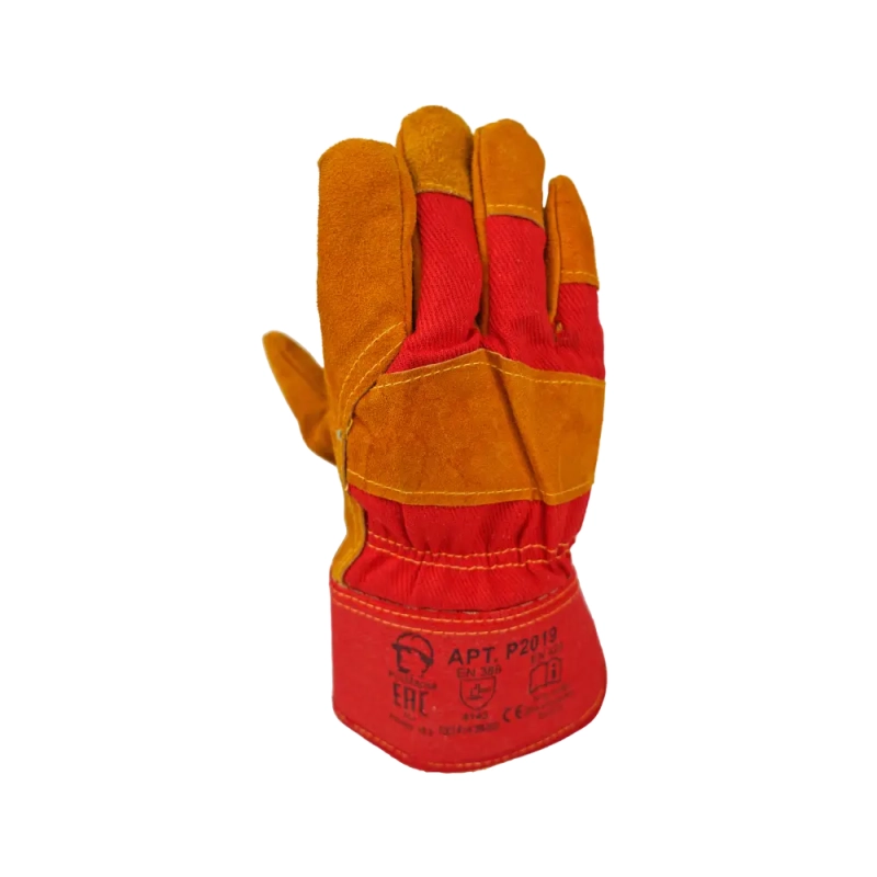 Перчатки спилковые комбинированные утеплённые Перчатки спилковые комбинированные утеплённые