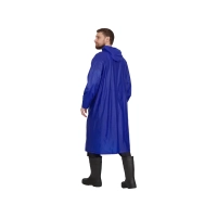 Плащ-дождевик №4 влагозащитный из ПВХ синий, с капюшоном, для мужчин и женщин (XL) Плащ-дождевик №4 влагозащитный из ПВХ синий, с капюшоном, для мужчин и женщин (XL)