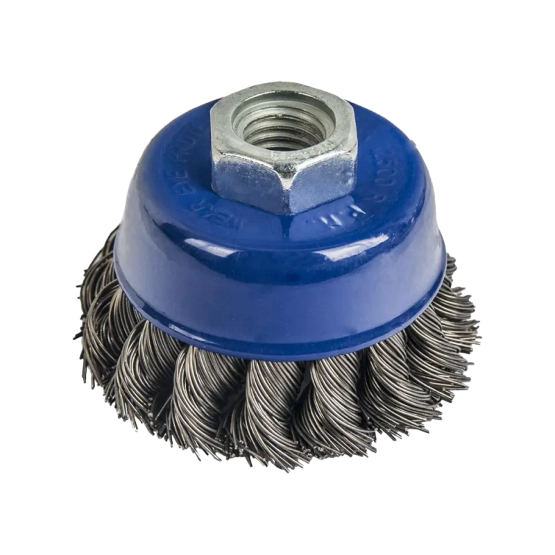 Кордщетка для УШМ чашеобразная витая 75 мм М14, Практика 032-461 Кордщетка для УШМ чашеобразная витая 75 мм М14, Практика 032-461