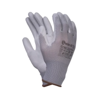Перчатки нейлоновые с полиуретаном арт. 2101 (р.8 M) серый Перчатки нейлоновые с полиуретаном арт. 2101 (р.8 M) серый