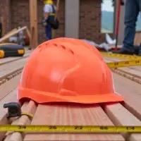 Каска защитная с храповым механизмом ОРАНЖ