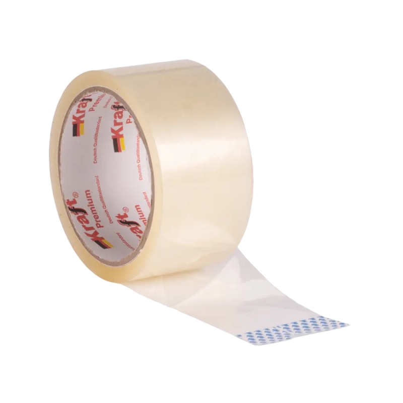 Скотч широкий прозрачный 48 мм х 50м, 45 мкм (KRAFT) Скотч широкий прозрачный 48 мм х 50м, 45 мкм (KRAFT)