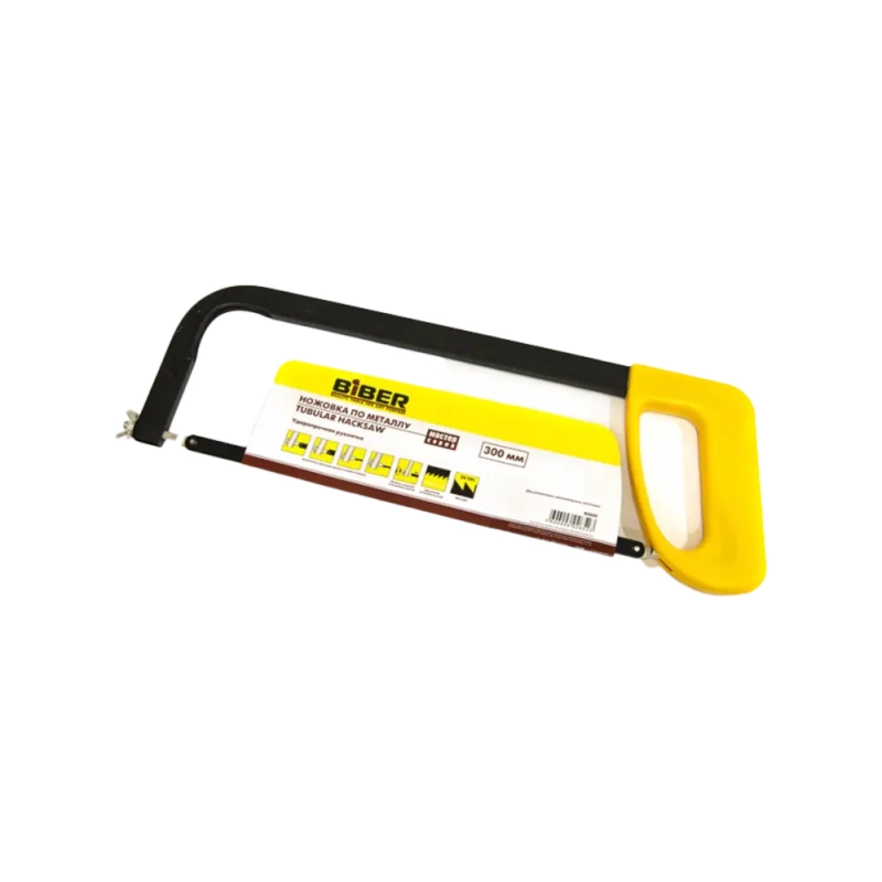 Ножовка по металлу пластиковая рукоятка 300 мм, Biber 85602 Мастер