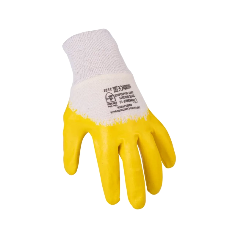 Перчатки с нитриловым частичным покрытием, Лайт, манжет - резинка, Fort Перчатки с нитриловым частичным покрытием, Лайт, манжет - резинка, Fort