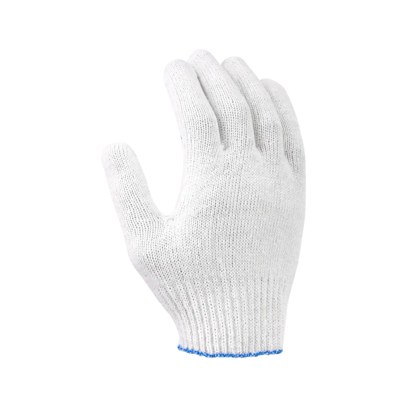 Перчатки х/б с ПВХ, 40гр, 10 класс, точка, белые Перчатки х/б с ПВХ, 40гр, 10 класс, точка, белые