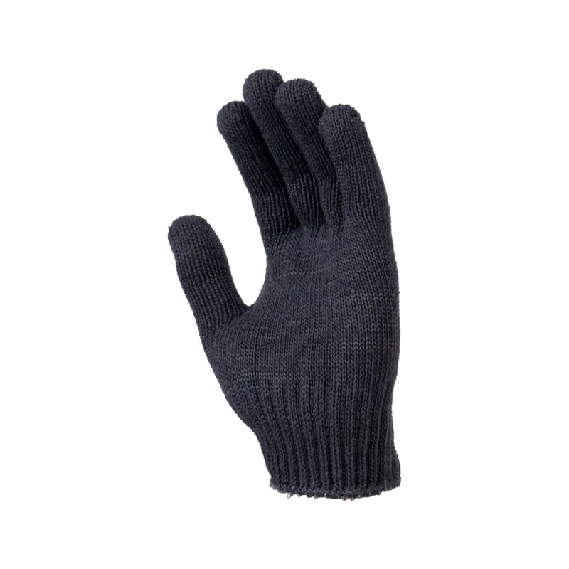 Перчатки х/б полушерсть без ПВХ, 56гр, 7 класс, арт. 0031Р, черные Перчатки х/б полушерсть без ПВХ, 56гр, 7 класс, арт. 0031Р, черные