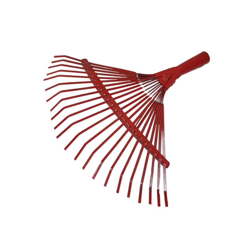 Грабли веерные пластинчатые 22 зуба, усиленные, порошковый окрас