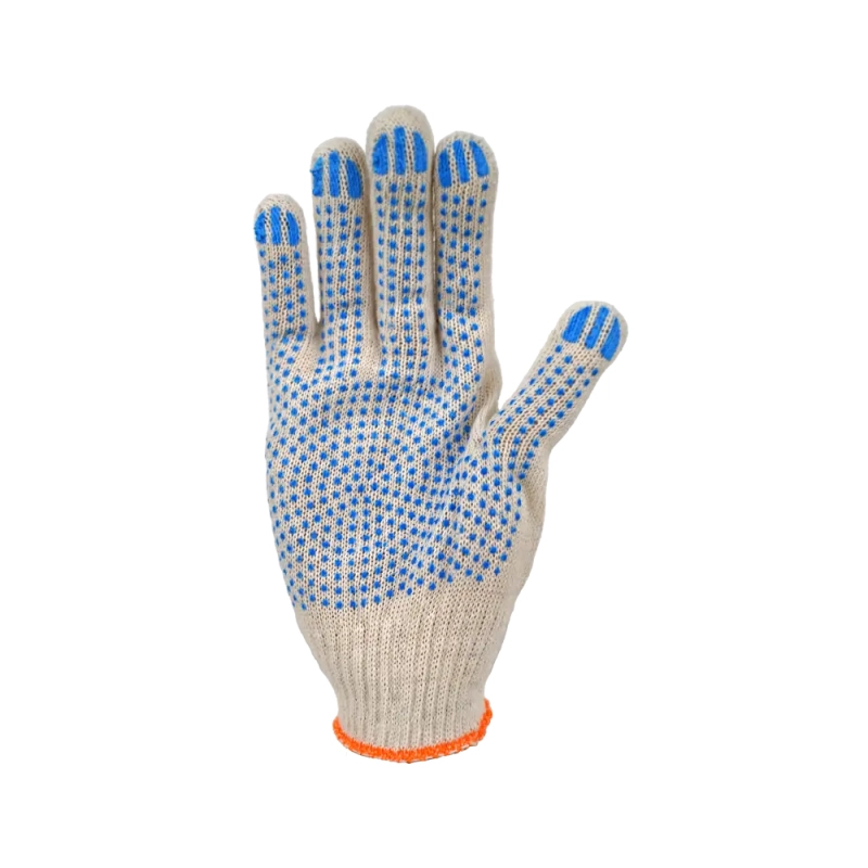 Перчатки х/б с ПВХ, 32гр, 10 класс, точка белые Перчатки х/б с ПВХ, 32гр, 10 класс, точка белые