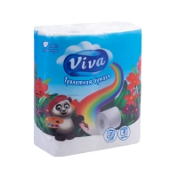 Бумага туалетная VIVA двухслойная 4 шт/уп Бумага туалетная VIVA двухслойная 4 шт/уп