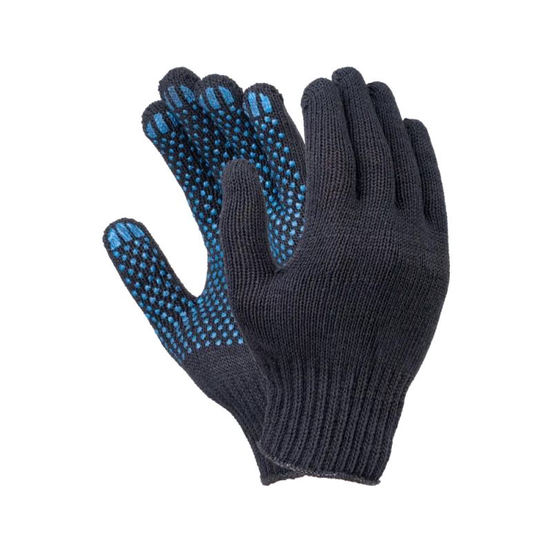 Перчатки рабочие х/б полушерсть с ПВХ, 7 класс, 65гр,