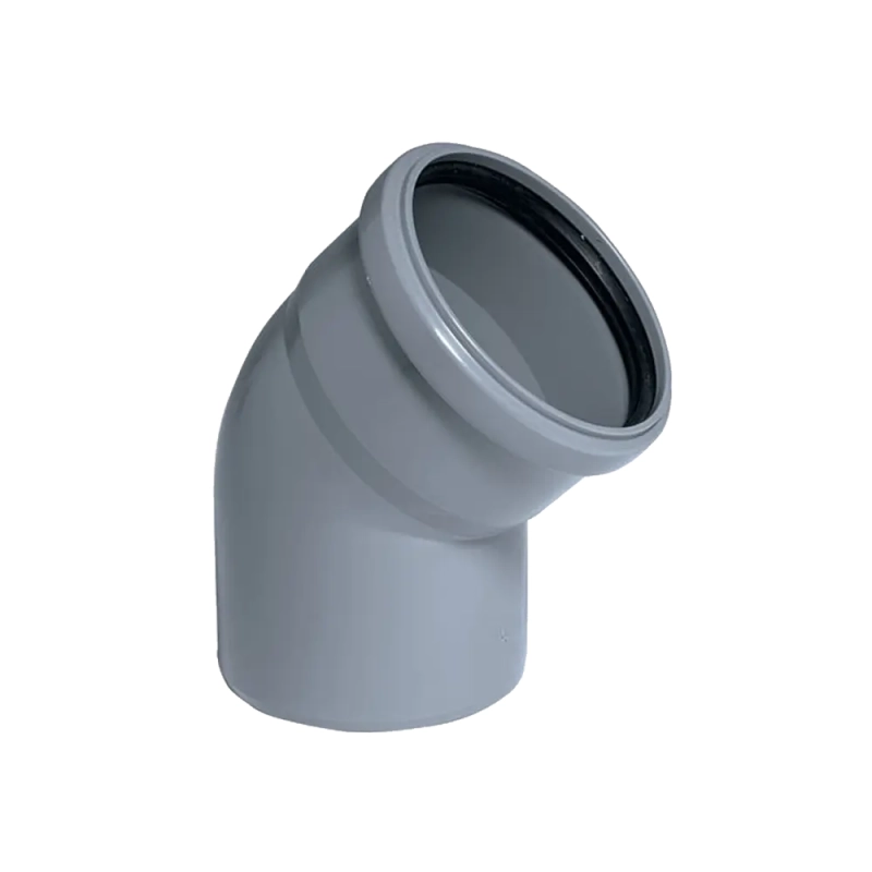 Отвод для внутренней канализации Plastimex 50 мм 45° Отвод для внутренней канализации Plastimex 50 мм 45°