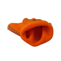 Перчатки трикот. с рифлёным латекс. покр. утепл. 0482 оранжевые