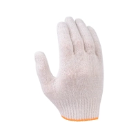 Упаковка перчаток (10 пар) х/б без ПВХ, 10 класс, 33гр, (белые)