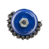 Кордщетка для УШМ чашеобразная витая 100 мм М14, Практика 773-293 Кордщетка для УШМ чашеобразная витая 100 мм М14, Практика 773-293