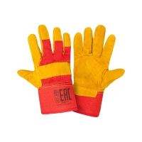 Перчатки спилковые комбинированные утеплённые Перчатки спилковые комбинированные утеплённые