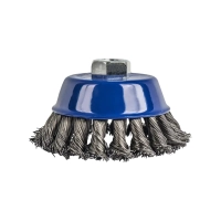 Кордщетка для УШМ чашеобразная витая 100 мм М14, Практика 773-293 Кордщетка для УШМ чашеобразная витая 100 мм М14, Практика 773-293