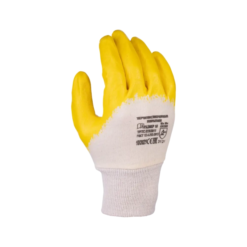 Перчатки с нитриловым частичным покрытием, Лайт, манжет - резинка, Fort Перчатки с нитриловым частичным покрытием, Лайт, манжет - резинка, Fort