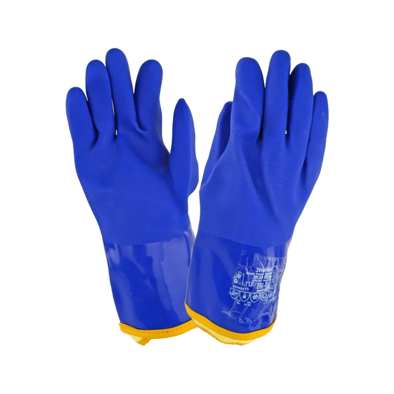 Перчатки ПВХ утеплённые TM 2Hands 5К30 Перчатки ПВХ утеплённые TM 2Hands 5К30