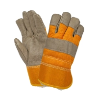 Перчатки кожаные комбинированные утеплённые Юкон Перчатки кожаные комбинированные утеплённые Юкон