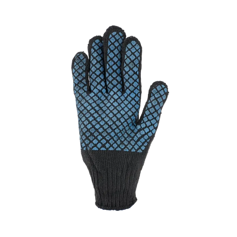 Перчатки рабочие х/б полушерсть с ПВХ, 7 класс, 65гр,