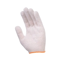 Упаковка перчаток (10 пар) х/б без ПВХ, 10 класс, 33гр, (белые)