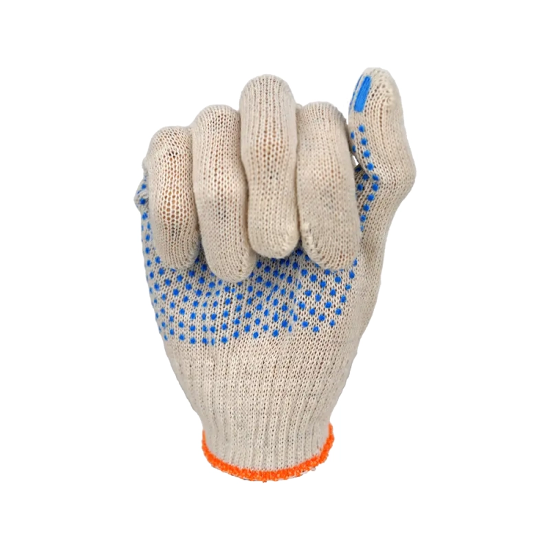 Перчатки х/б с ПВХ, 32гр, 10 класс, точка белые Перчатки х/б с ПВХ, 32гр, 10 класс, точка белые