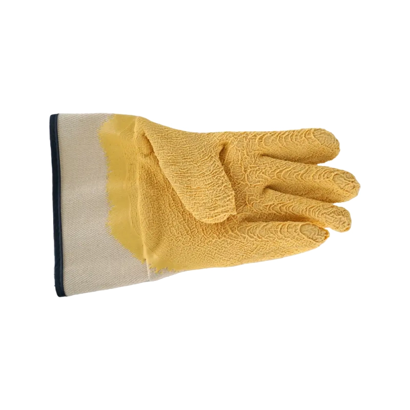 Перчатки с латексным покрытием, манжет - крага, Safeprotect