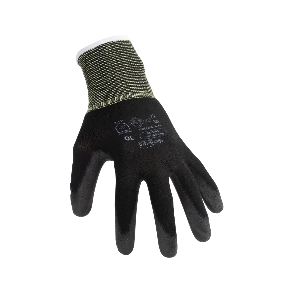 Перчатки нейлоновые с полиуретаном Manipula МикроПол (TPU-12), р.7 черные Перчатки нейлоновые с полиуретаном Manipula МикроПол (TPU-12), р.7 черные