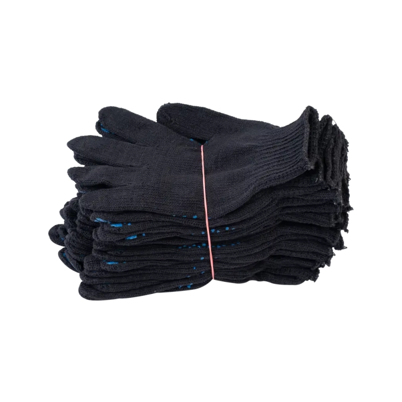 Перчатки рабочие х/б полушерсть с ПВХ, 7 класс, 65гр,