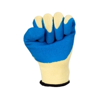 Перчатки трикотажные рифленый латекс р.10 (синий) Перчатки трикотажные рифленый латекс р.10 (синий)