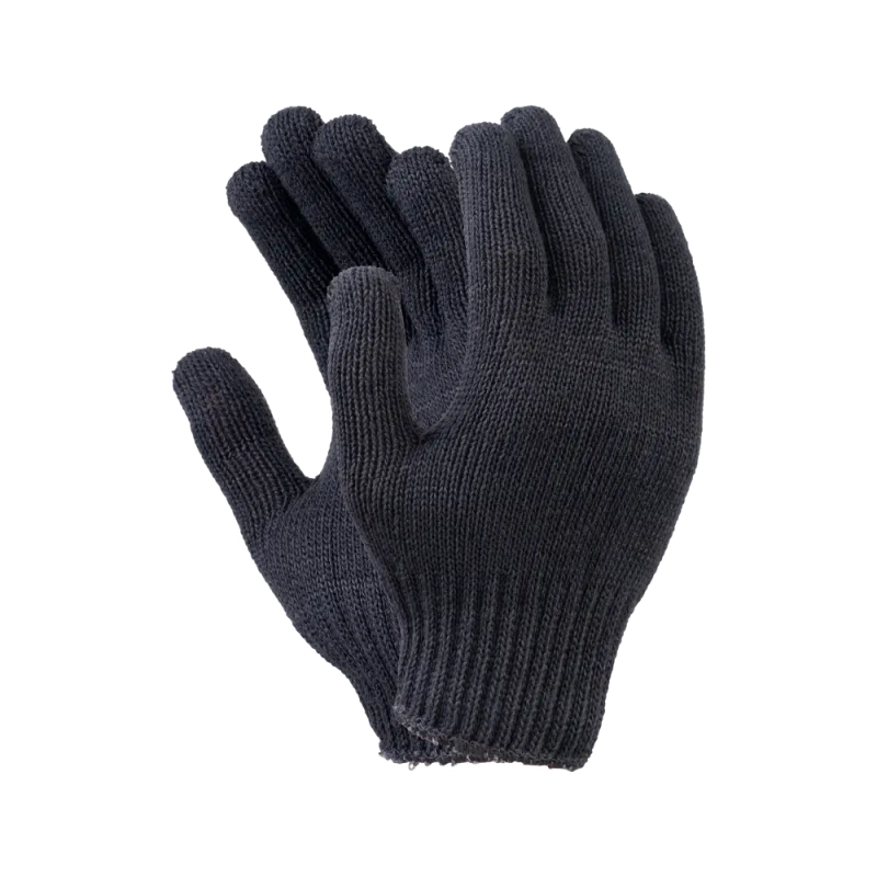 Перчатки х/б полушерсть без ПВХ, 56гр, 7 класс, арт. 0031Р, черные Перчатки х/б полушерсть без ПВХ, 56гр, 7 класс, арт. 0031Р, черные