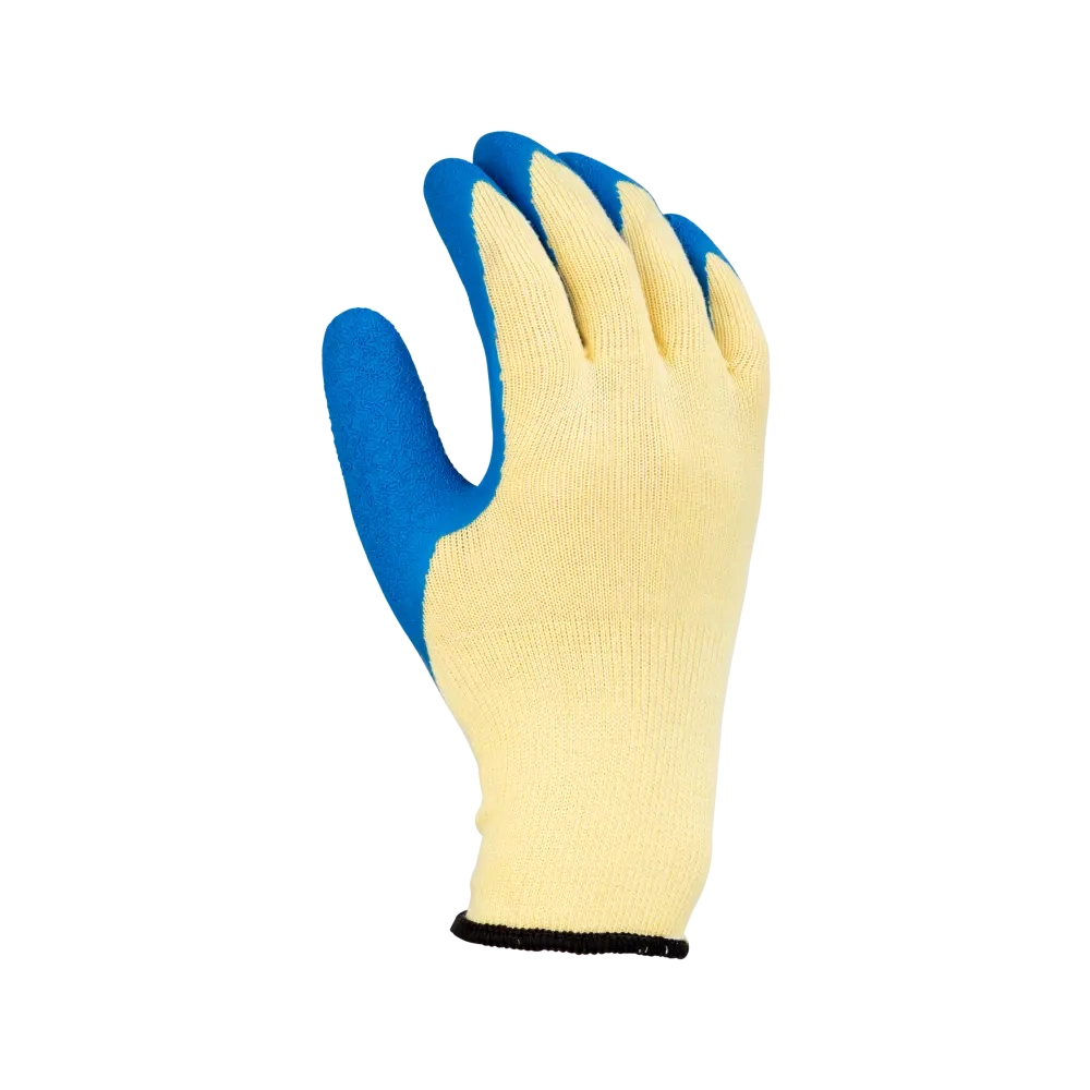 Перчатки трикотажные рифленый латекс р.10 (синий) Перчатки трикотажные рифленый латекс р.10 (синий)