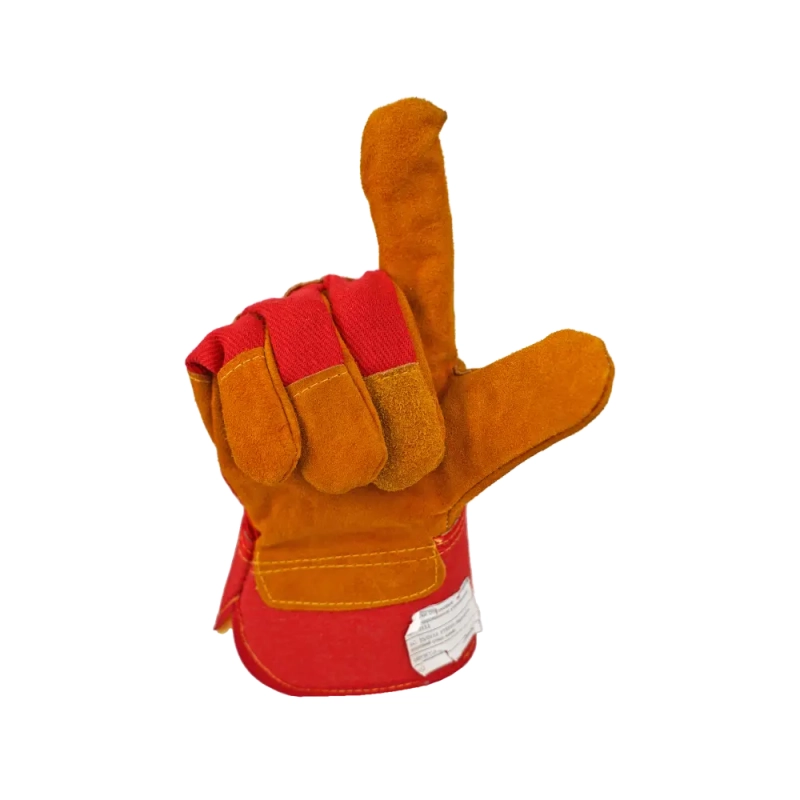 Перчатки спилковые комбинированные утеплённые Перчатки спилковые комбинированные утеплённые