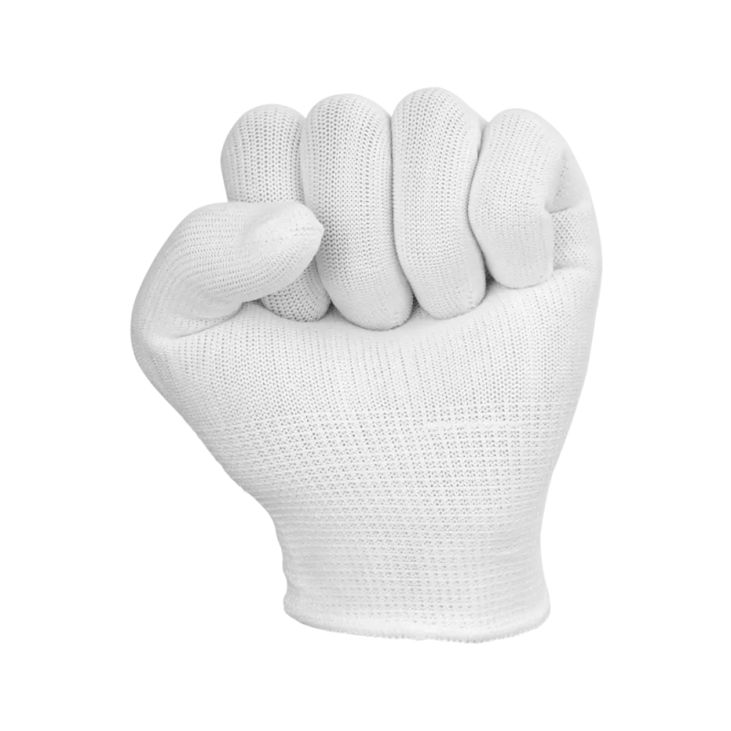 Перчатки нейлоновые без ПВХ, арт.1402 (р.9-11) белые Перчатки нейлоновые без ПВХ, арт.1402 (р.9-11) белые