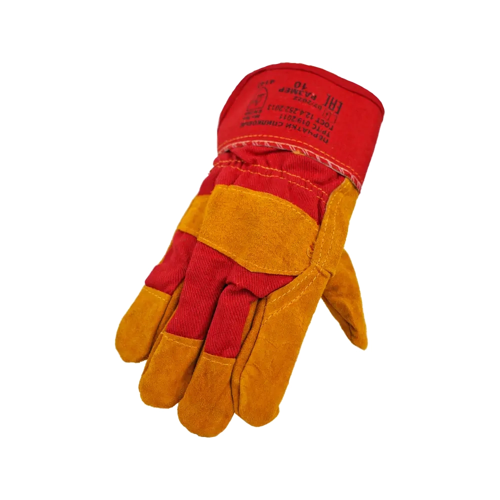 Перчатки спилковые комбинированные утепленные Перчатки спилковые комбинированные утепленные