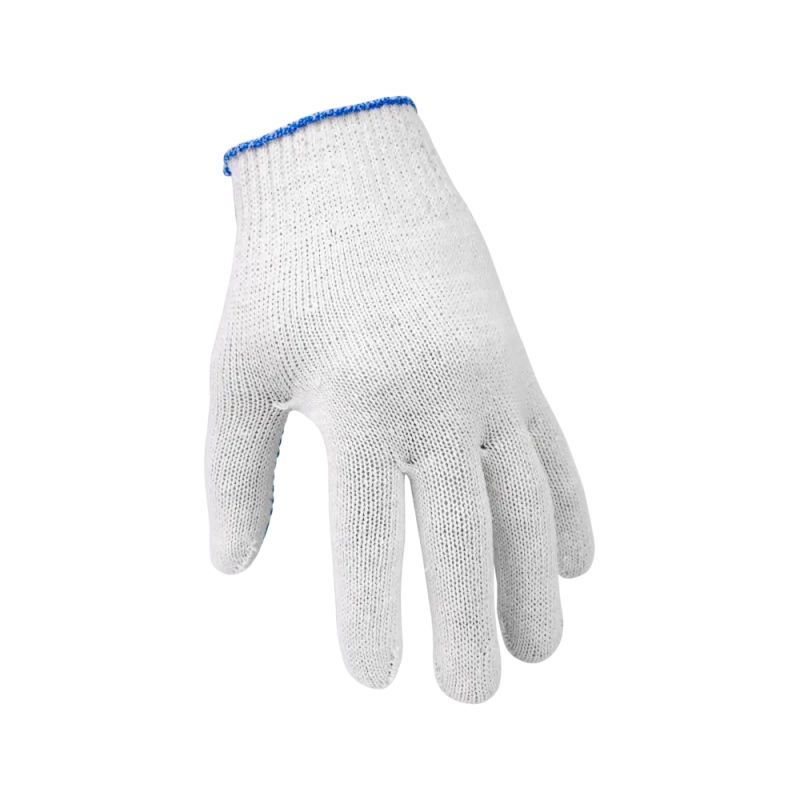 Перчатки х/б с ПВХ, 40гр, 10 класс, точка, белые Перчатки х/б с ПВХ, 40гр, 10 класс, точка, белые