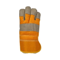 Перчатки кожаные комбинированные утеплённые Юкон Перчатки кожаные комбинированные утеплённые Юкон