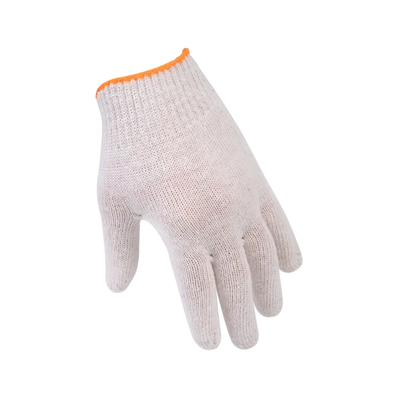 Упаковка перчаток (10 пар) х/б без ПВХ, 10 класс, 33гр, (белые)