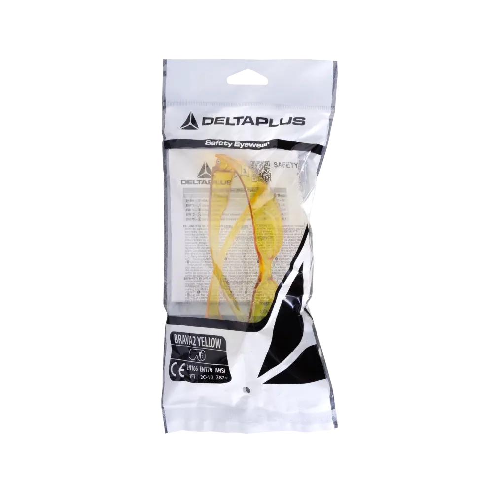 Очки Deltaplus Brava Yellow открытые желтые