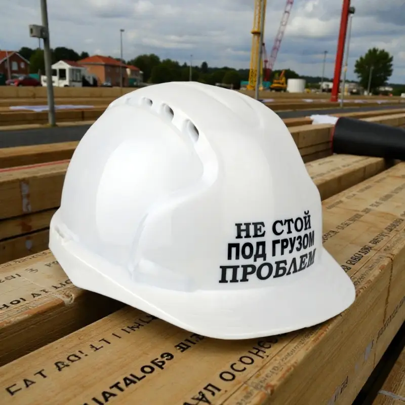 Каска защитная НЕ СТОЙ ПОД ГРУЗОМ ПРОБЛЕМ с храповым механизмом Каска защитная НЕ СТОЙ ПОД ГРУЗОМ ПРОБЛЕМ с храповым механизмом