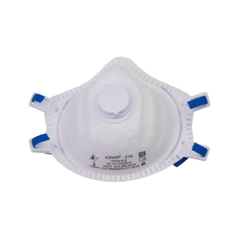 Респиратор Юлия-219 FFPR2 R D с клапаном Респиратор Юлия-219 FFPR2 R D с клапаном