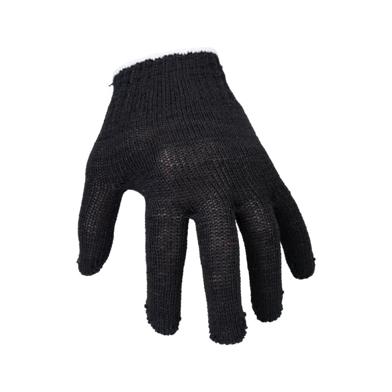 Перчатки х/б с ПВХ, 32гр, 10 класс, точка, черные Перчатки х/б с ПВХ, 32гр, 10 класс, точка, черные