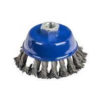 Кордщетка для УШМ чашеобразная витая 100 мм М14, Практика 773-293 Кордщетка для УШМ чашеобразная витая 100 мм М14, Практика 773-293