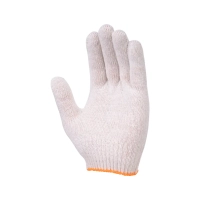 Упаковка перчаток (10 пар) х/б без ПВХ, 10 класс, 33гр, (белые)