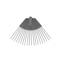 Грабли веерные пластинчатые, пластмассовая основа, 20 зубьев